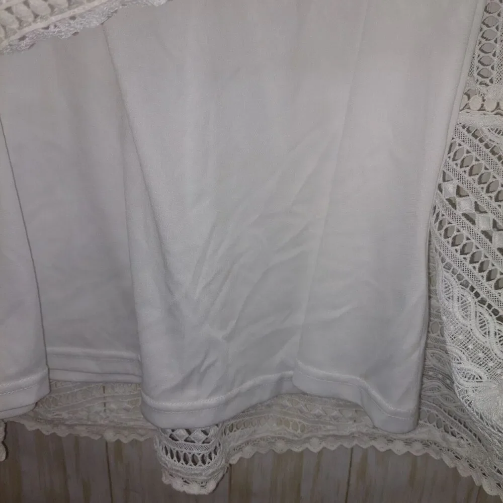 Doe & Rae Women’s Sheath~Size Small~ Sleeveless~Lace Overlay~Drop Waist~Lined - Picture 8 of 12